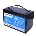 Harga Pabrik Siklus Dalam Solar RV Caravan Marine 12 volt Baterai Lithium Ion 12V 100ah Baterai LiFePO4