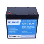 12.8V 50Ah Baterai Lithium Ion sing Bisa Diisi Ulang Lifepo4 Baterei Lithium-Ion