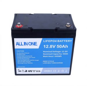 12.8V 50Ah Baterai Lithium Ion sing Bisa Diisi Ulang Lifepo4 Baterei Lithium-Ion
