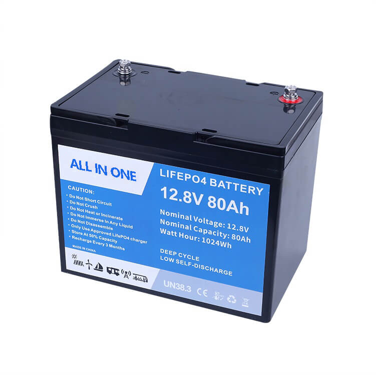 Lifepo4 Lithium Ion Battery 12v 80Ah - Ainbattery.com
