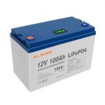KABEH ING SATU SALURAN Energi Penjualan Panas Baterai Lithium Surya Kontrol BMS Siklus Jero Isi Ulang 12V 100Ah LiFePO4 Baterai