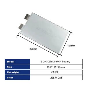 Sel Baterei LiPO Kelas A 3.2V 30Ah
