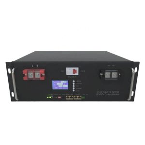 6000 Siklus 48V 100Ah 5Kwh RS48 LiFePo4 Baterai Solar karo Kabinet 5U