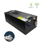 kustom fleksibel LiFePO4 16S1P 48V 100Ah baterai isi ulang Akku kanggo boat laut lan paket baterai Yacht Kanthi Bluetooth